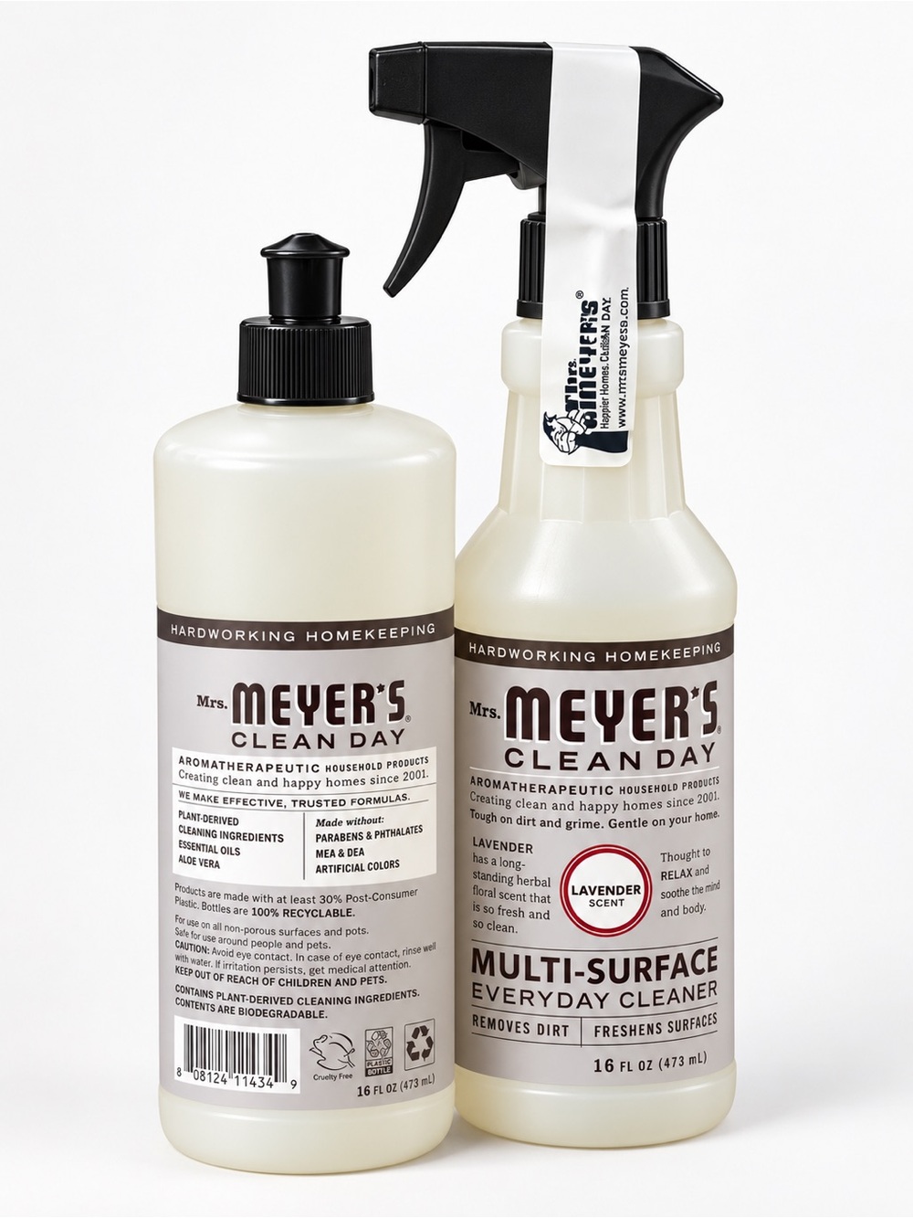 Lavender Multi-Surface Cleaner — White Bottle with Black Pump